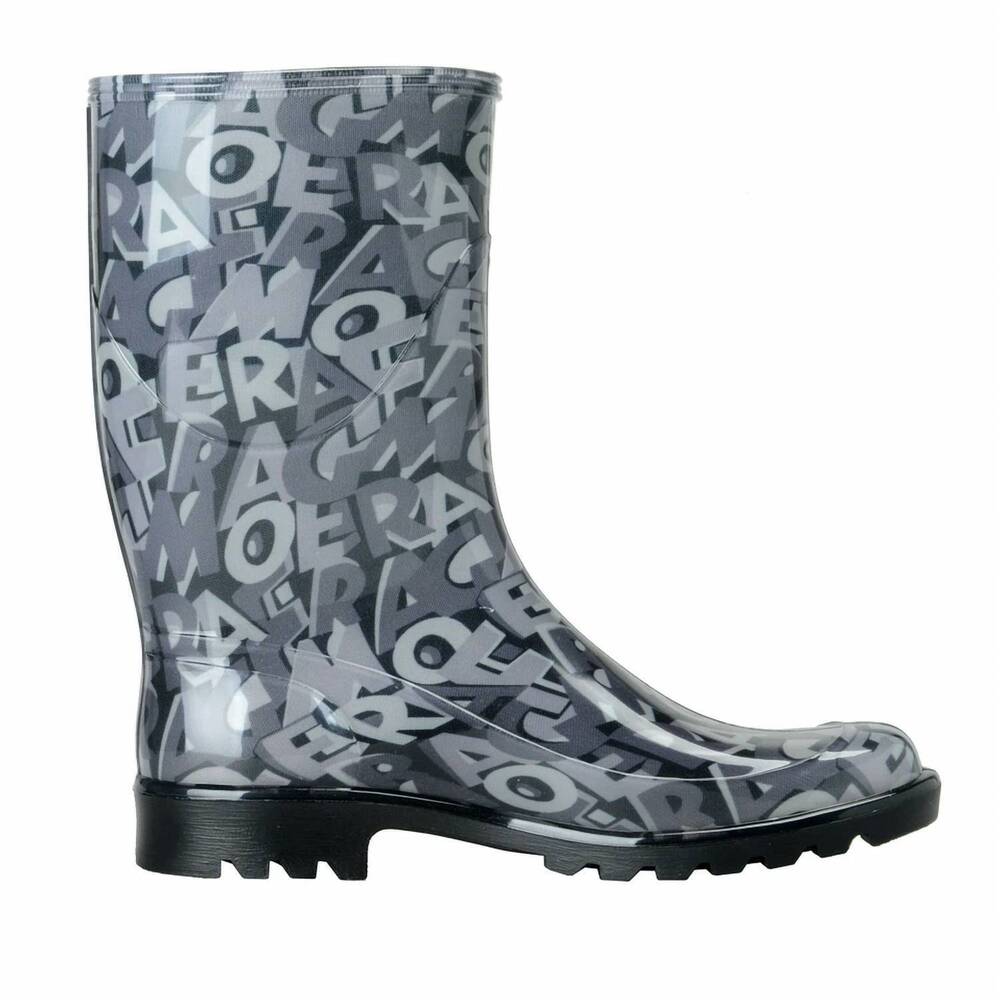 NEW SALVATORE FERRAGAMO women's farabel rubber rain boots in opera
